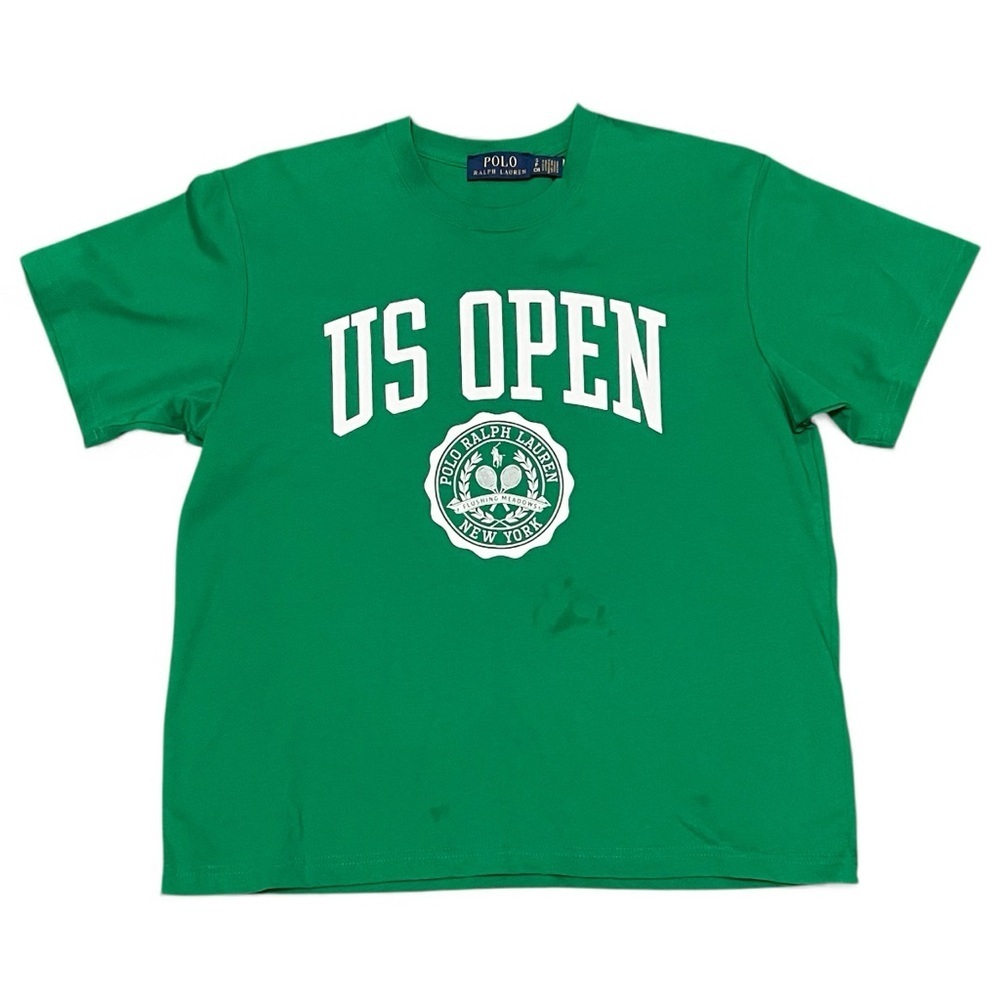 Polo Ralph Lauren US Open Oversized Shirt Women S Green Logo Classic Americana